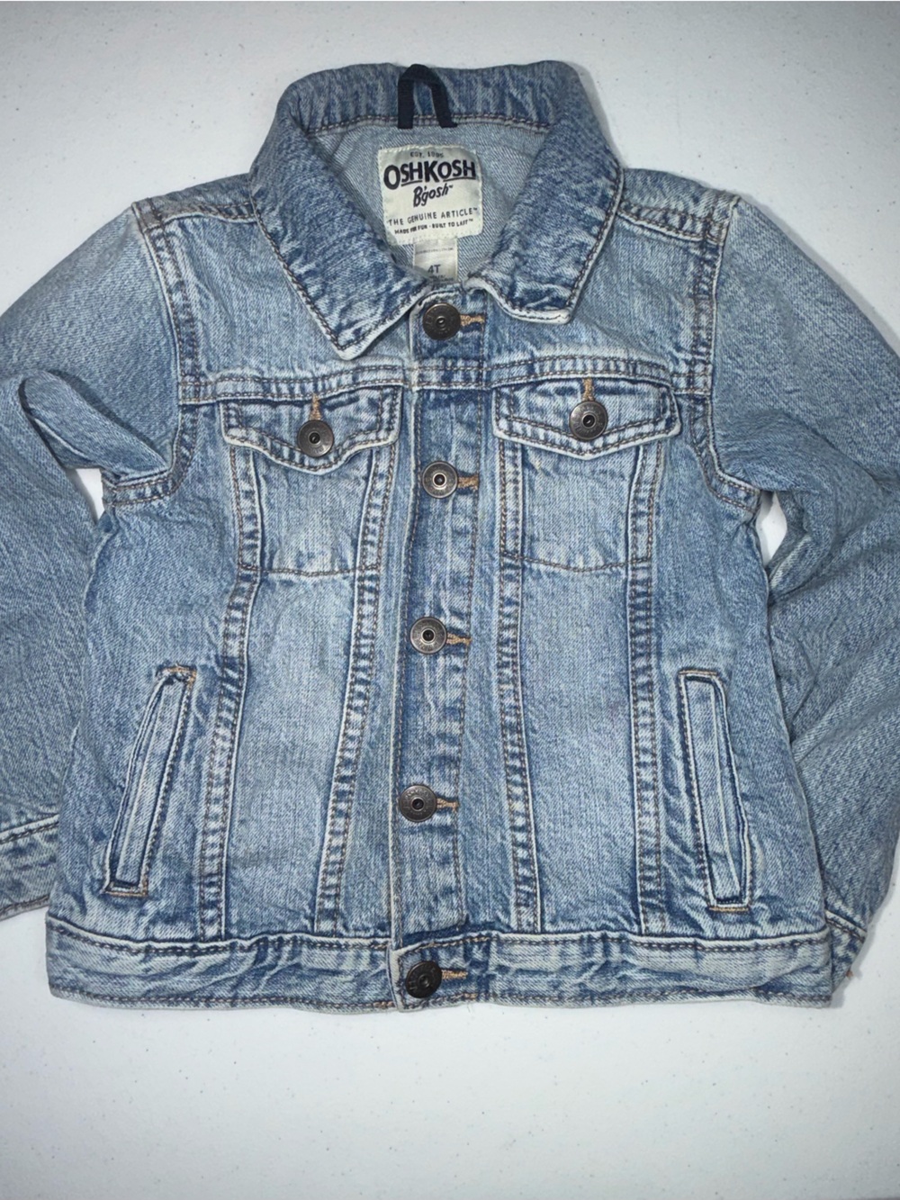 OshKosh B'gosh Boys' Faded Blue Denim Jacket